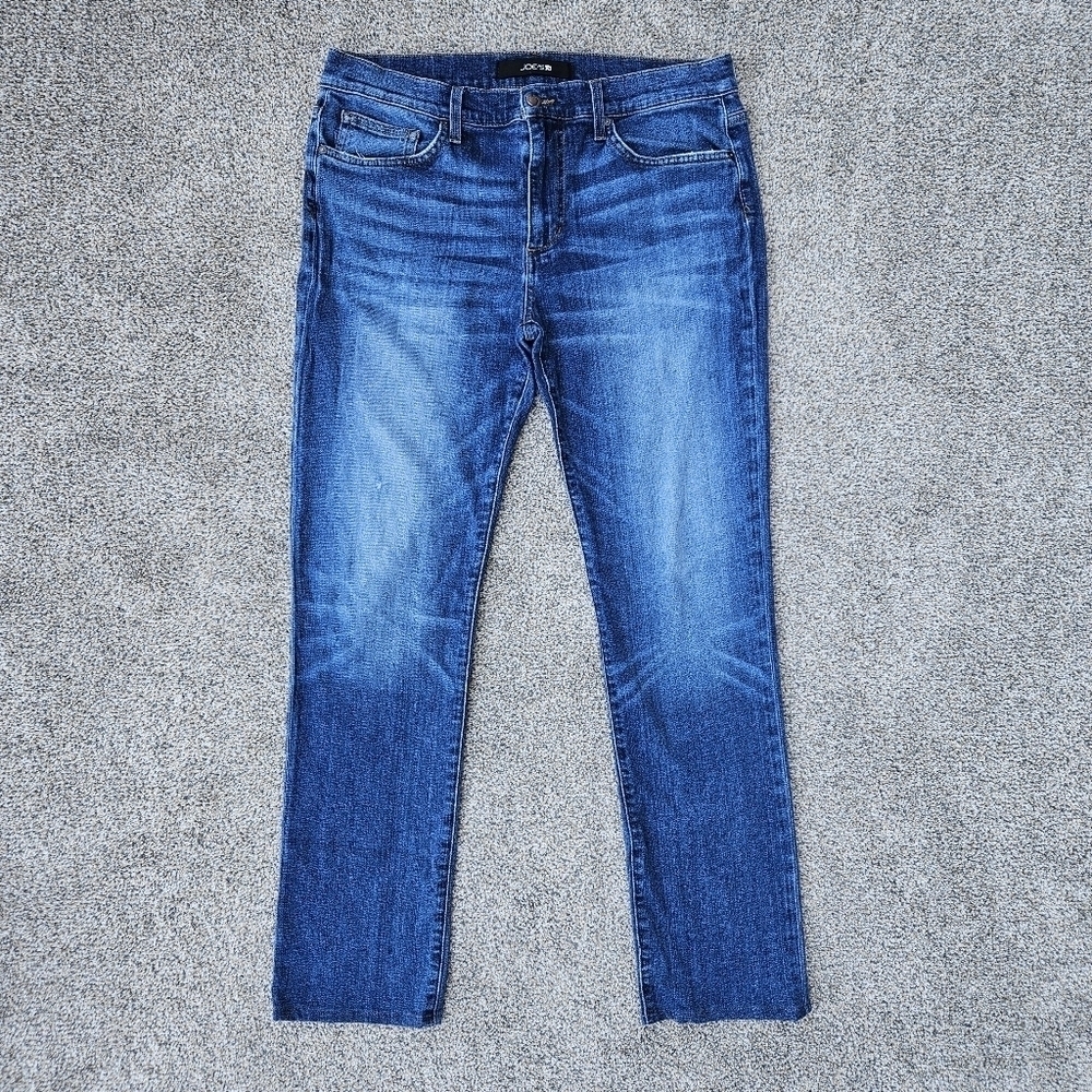 Joes Jeans Hilton Straight Slim Medium Wash Stretchy Denim Mens Pants Size 34